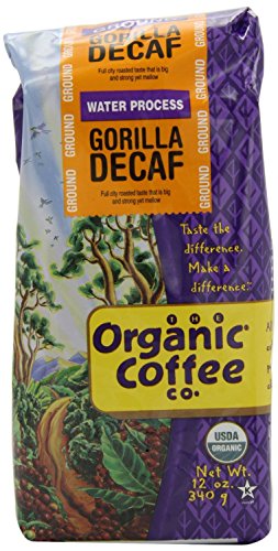 Organic Gorilla Decaf Ground Coffee, 12oz Case of 6