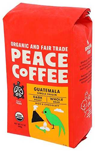 Guatemala Organic Whole Bean, 12 Ounce Peace Coffee