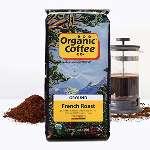 Organic French Roast Ground Coffee, 12oz Bag, USDA Organic