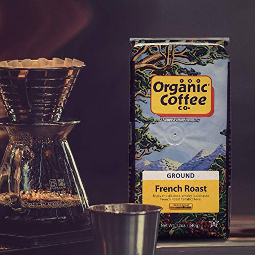 Organic French Roast Ground Coffee, 12oz Bag, USDA Organic