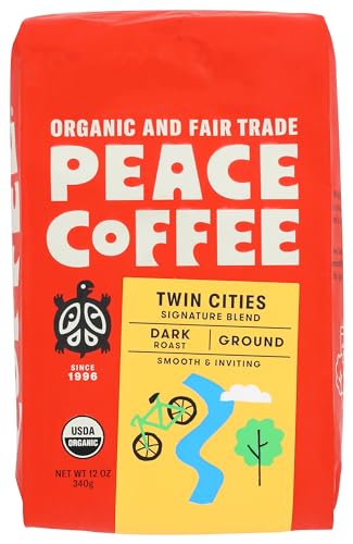 PEACE COFFEE Organic Twin Cities Blend, 12 OZ