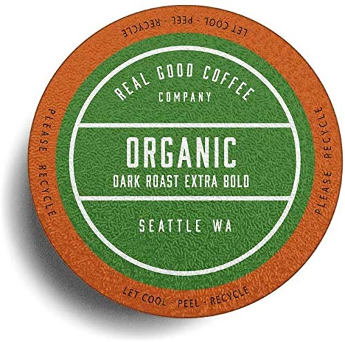 Dark Organic Coffee Pods - 72 Count Keurig Compatible