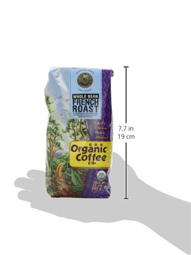 Organic French Roast Whole Bean Coffee, 12 oz, 3-Pack