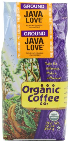 Organic Ground Coffee, Java Love, 12 oz