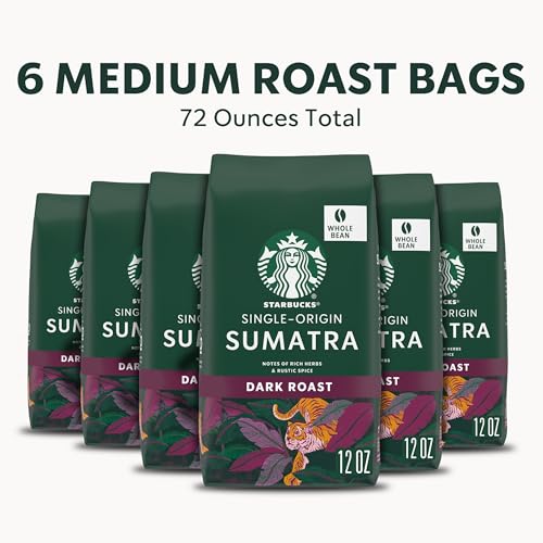 Starbucks Sumatra Dark Roast Whole Bean Coffee - 72oz