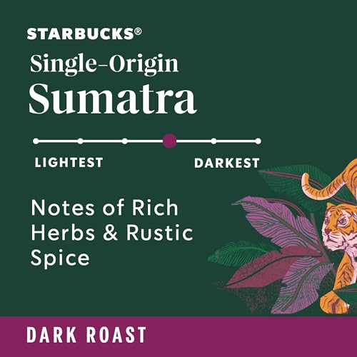 Starbucks Sumatra Dark Roast Whole Bean Coffee - 72oz
