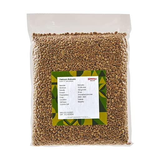 Vietnamese Robusta Green Coffee Beans, Rainforest Alliance Certified