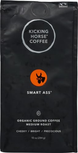 Kicking Horse Smart Ass Organic Fairtrade Ground Coffee, 10oz