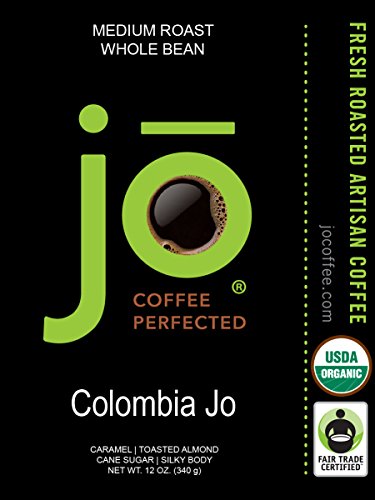 Colombia Jo: 12 oz Organic Medium Roast Coffee