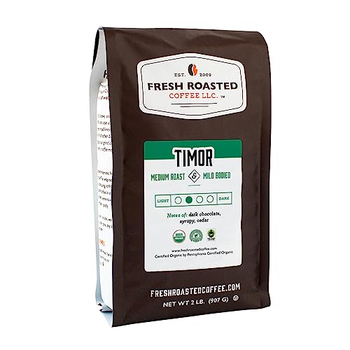 Organic Timor Coffee, 2lb, Medium Roast, Kosher RFA