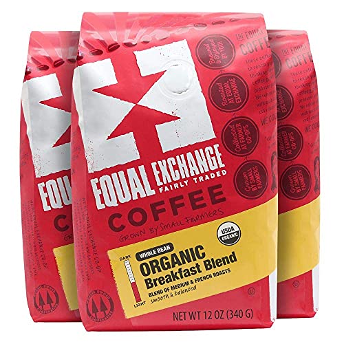 Equal Exchange Organic Breakfast Blend Coffee, 12 oz x 3