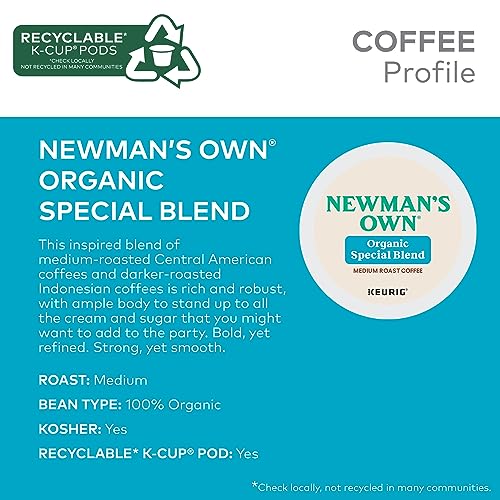 Newman's Own Organics Special Blend K-Cup Pods, 72 Count