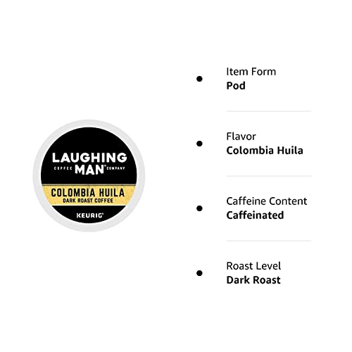 Laughing Man Columbia Huila K-Cup Pods, 44 Count
