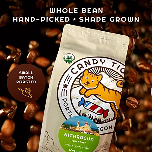 Organic Nicaraguan Whole Bean Light Roast Coffee