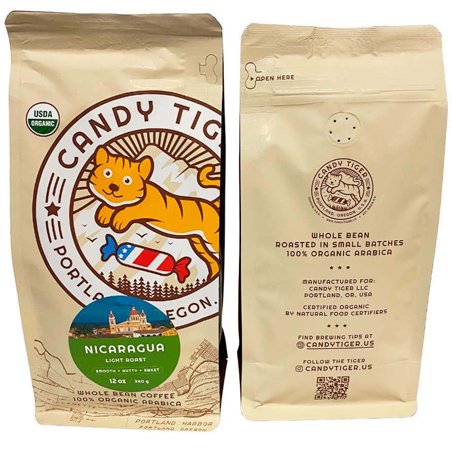 Organic Nicaraguan Whole Bean Light Roast Coffee