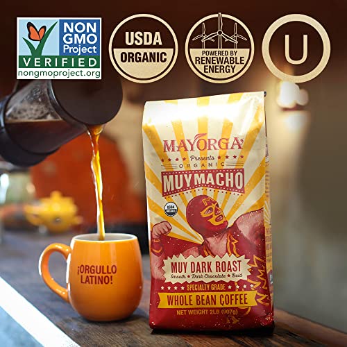 Mayorga Muy Macho Intense Dark Roast Coffee, 2lb
