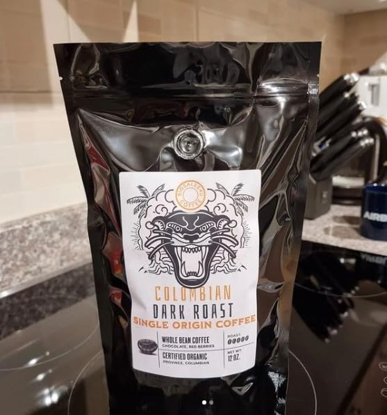 Organic Colombian Dark Roast Whole Bean Coffee Blend