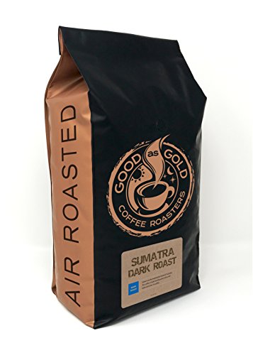 5 lbs Sumatra Mandheling Dark Roast Whole Bean Coffee