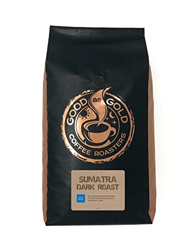5 lbs Sumatra Mandheling Dark Roast Whole Bean Coffee