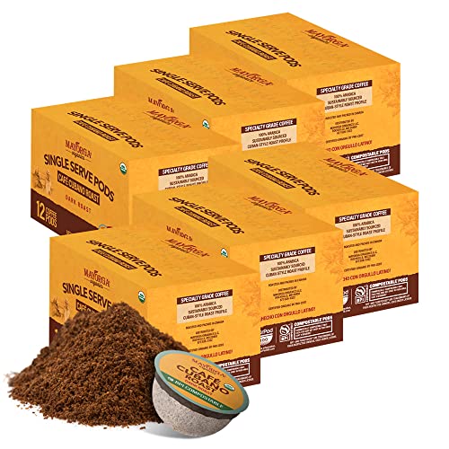 Mayorga Cubano Roast 72CT Coffee Pods - Organic Arabica Beans