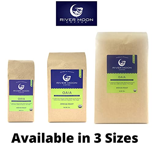 River Moon Coffee, Medium Roast, Organic Whole Bean