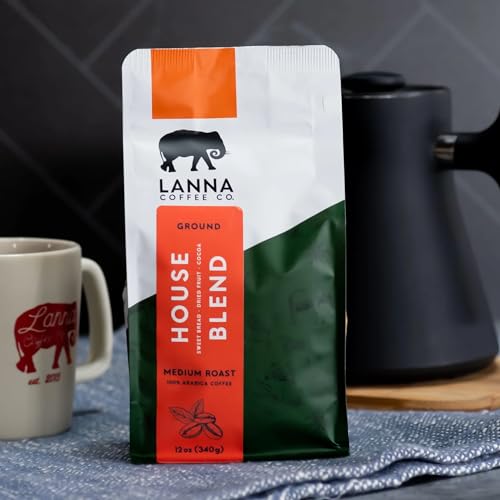 Lanna Coffee House Blend Medium Roast Whole Bean