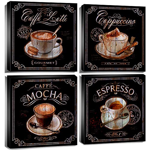 Coffee Theme Wall Art Set for Home Decor