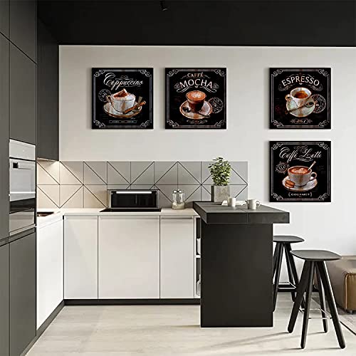 Coffee Theme Wall Art Set for Home Decor
