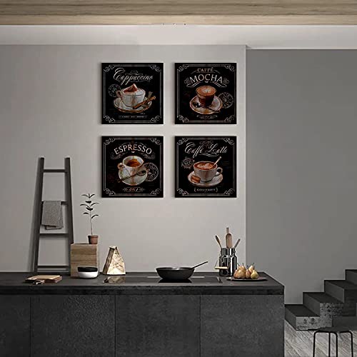 Coffee Theme Wall Art Set for Home Decor