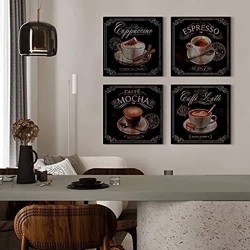 Coffee Theme Wall Art Set for Home Decor