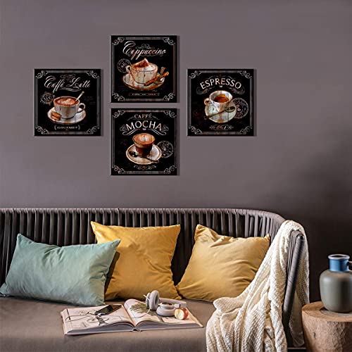 Coffee Theme Wall Art Set for Home Decor