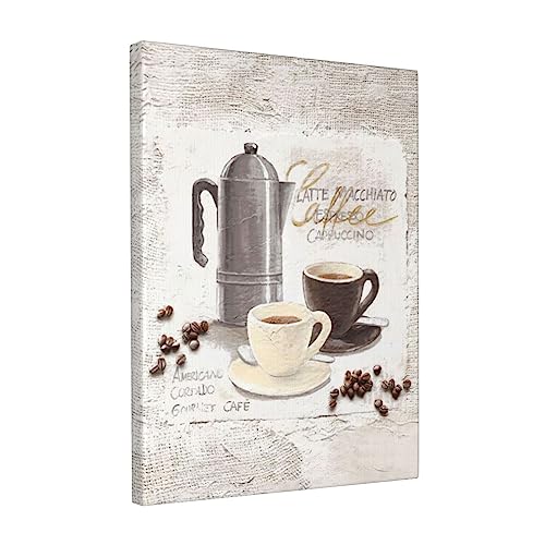 Rustic Coffee Wall Art Set for Kitchen Decor