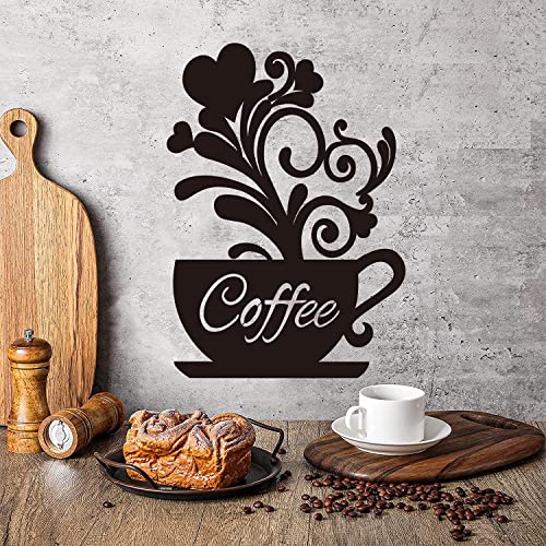 Coffee Bar Metal Wall Art Decor Sign