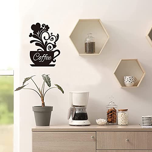 Coffee Bar Metal Wall Art Decor Sign