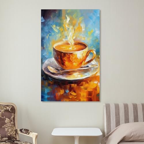 FireDeer Coffee Fork Vintage Aesthetic Canvas Wall Art
