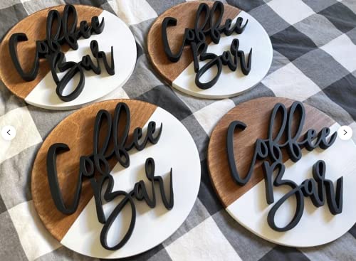 Lavender Coffee Bar Sign for Modern Boho Decor