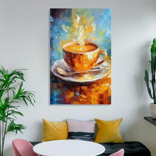 FireDeer Coffee Fork Vintage Aesthetic Canvas Wall Art