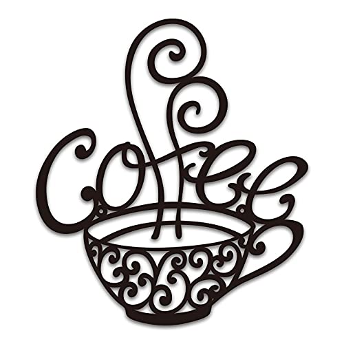 Modern Cafe Themed Coffee Cup Wall Decor Art