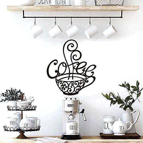 Modern Cafe Themed Coffee Cup Wall Decor Art
