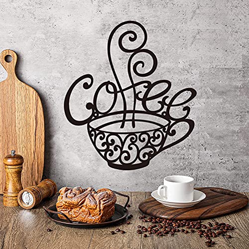 Modern Cafe Themed Coffee Cup Wall Decor Art