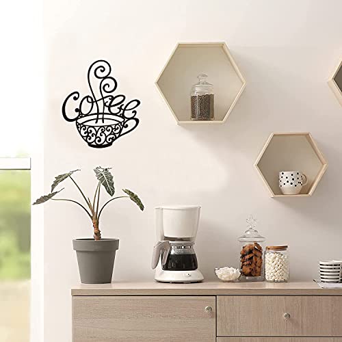 Modern Cafe Themed Coffee Cup Wall Decor Art