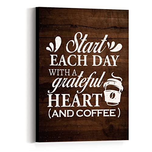 Vintage Coffee Quote Canvas Prints-Perfect Coffee Lover's Gift