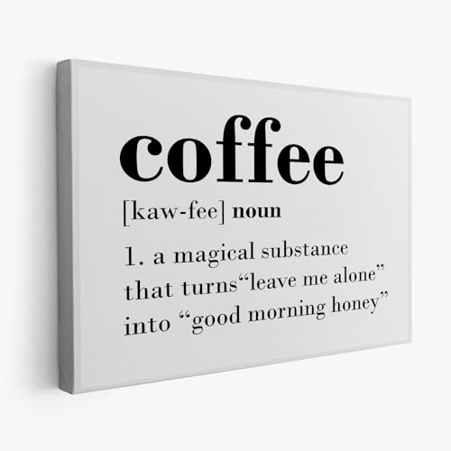 Gifts for Coffee Lovers: Coffee Definition Wall Art