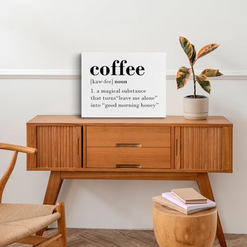 Gifts for Coffee Lovers: Coffee Definition Wall Art