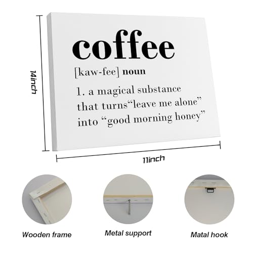 Gifts for Coffee Lovers: Coffee Definition Wall Art