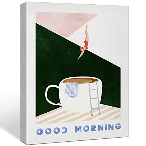 Retro Coffee Lover Canvas Print for Home Decor