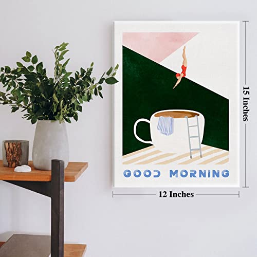 Retro Coffee Lover Canvas Print for Home Decor