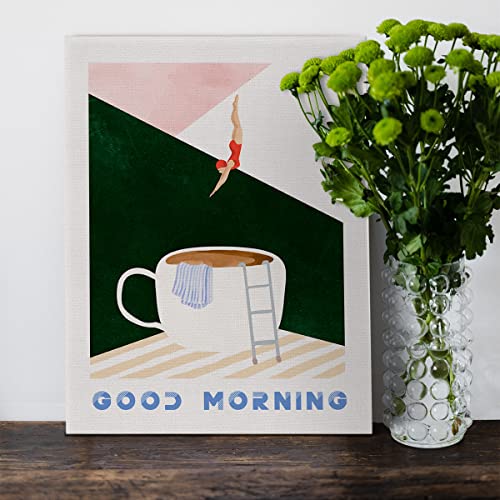 Retro Coffee Lover Canvas Print for Home Decor