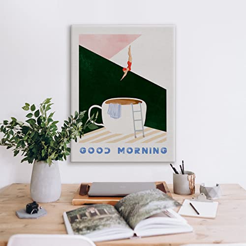Retro Coffee Lover Canvas Print for Home Decor