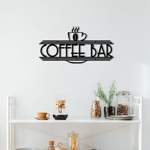 XORT Metal Coffee Bar Wall Art Kitchen Decor